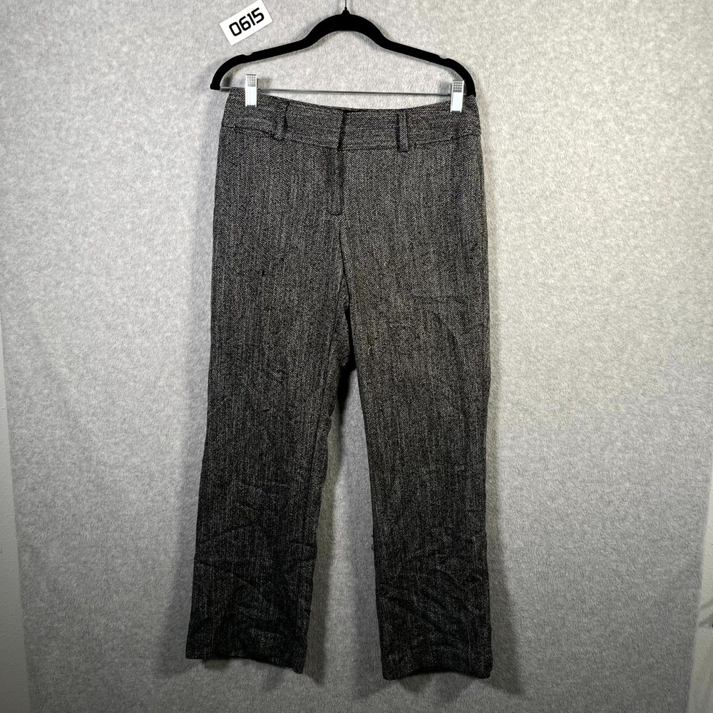 Ann Taylor Julie Dress Pants Womens 2S Heathered Gray Herringbone Career Formal